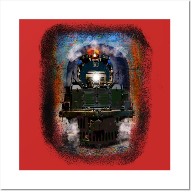 All American Iron Big Boy Super Steam Train Wall Art by MotorManiac